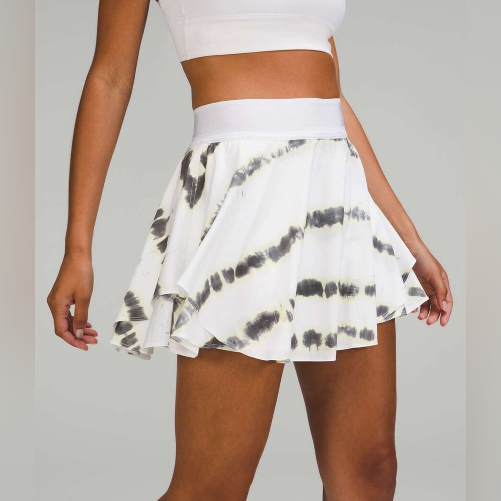 LULULEMON Court Rival Skort High Rise Long Tie Dye Skirt NWT